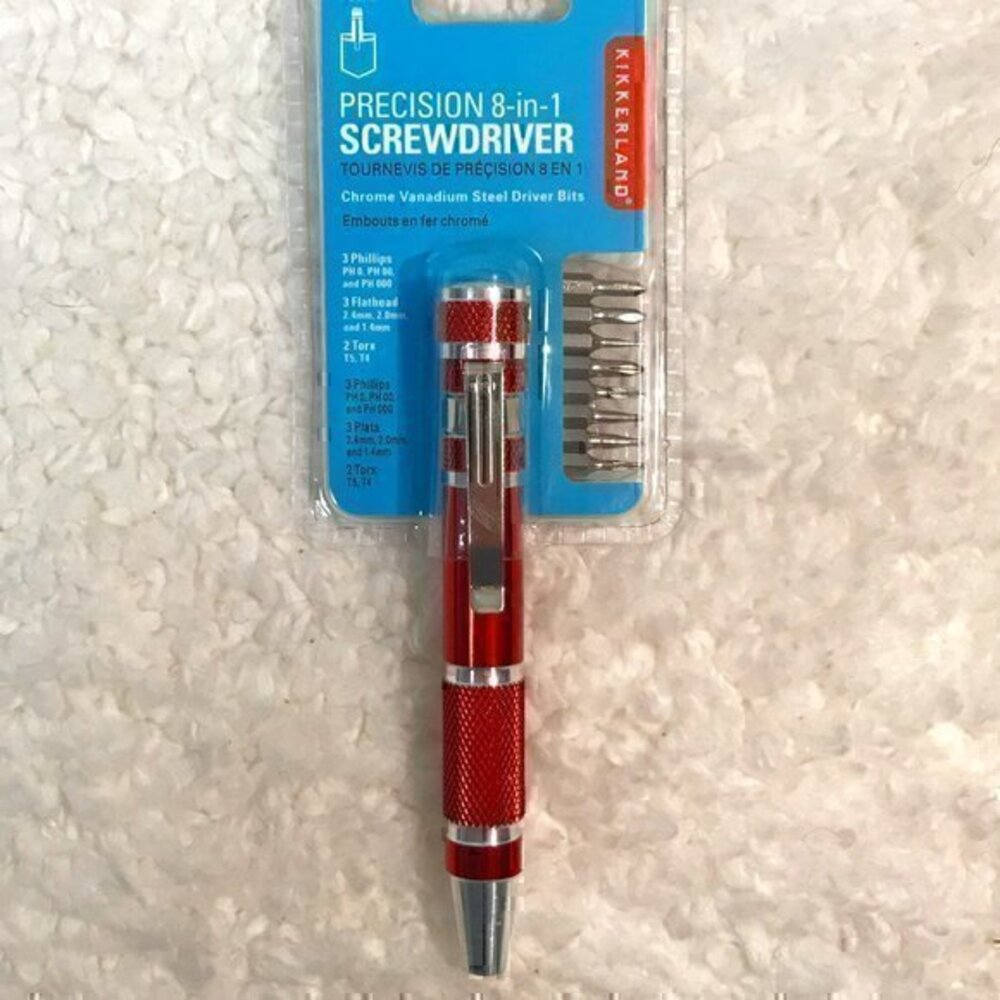 Kikkerland Precision 8-in-1 Screwdriver